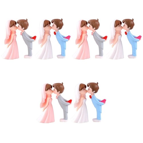 3 Pack Wedding Couple Ornaments Cake House Decorations for Home Gift eBay