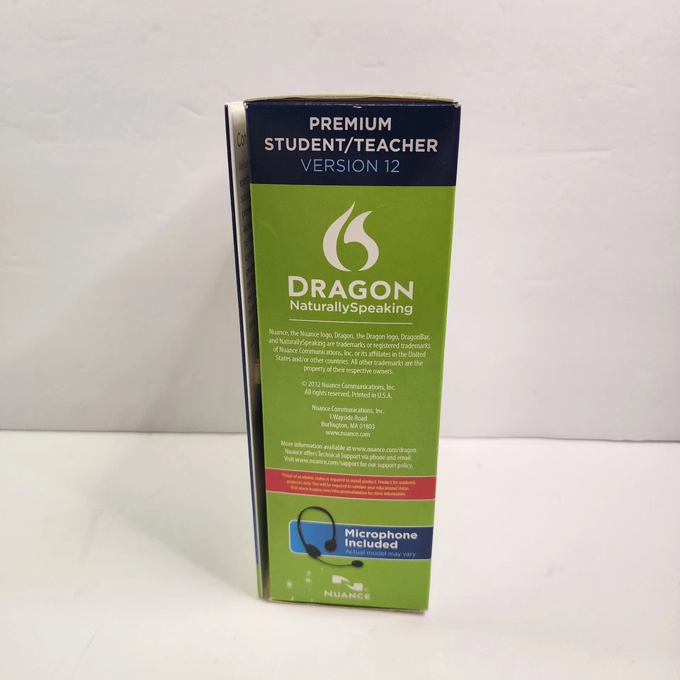 Dragon Naturally Speaking Version 12 Premium Student, Teacher Edition Speak Reco - Image 3 of 4