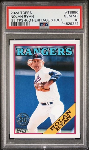 2023 Topps Nolan Ryan 1988 Anniversary Heritage Stock /88 PSA 10 #T8886 (Pop 1)