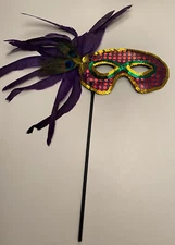 Fun Express Mardi Gras Costume Sequined Mask
