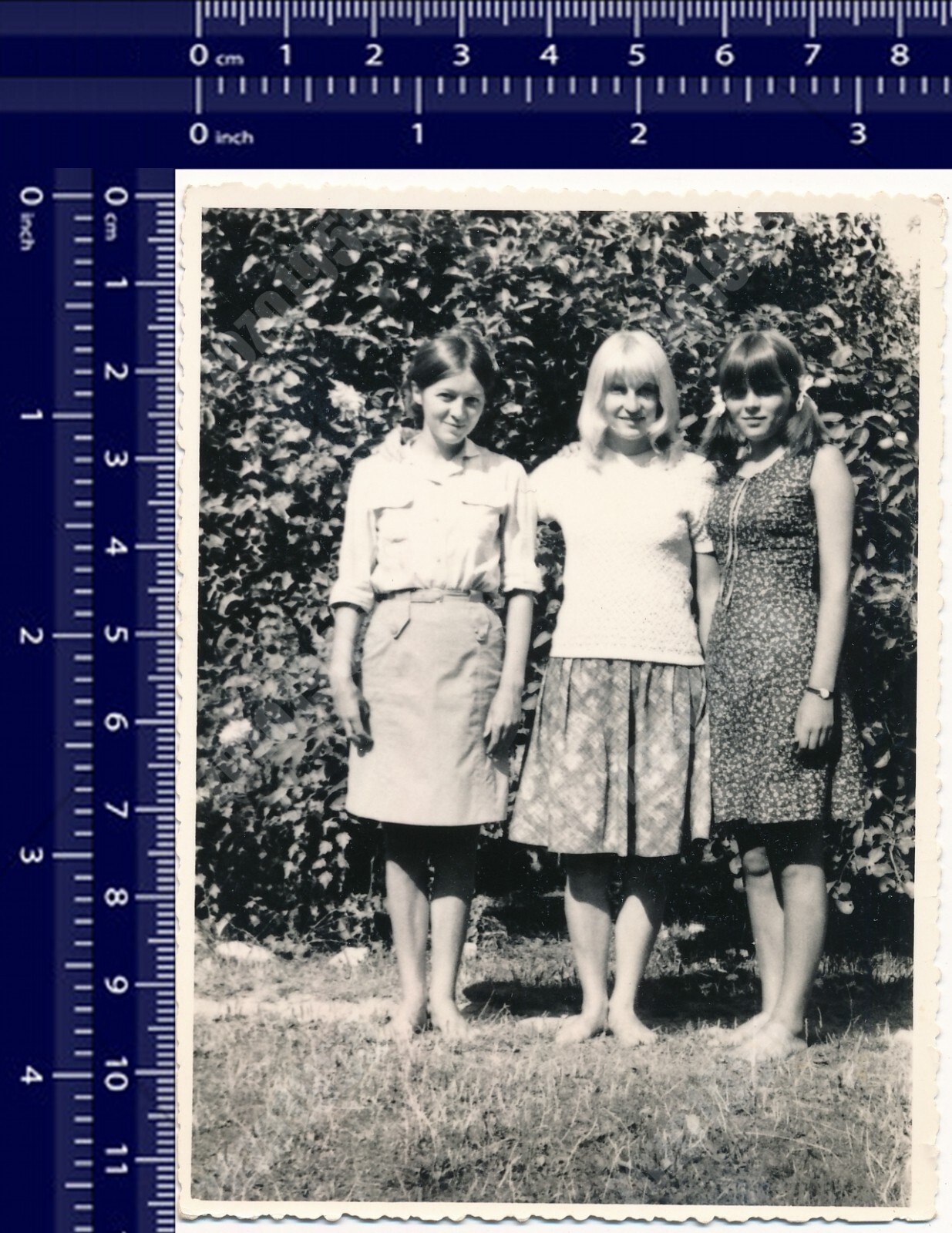 Three Women Ladies Females Portrait Vintage Photo Original