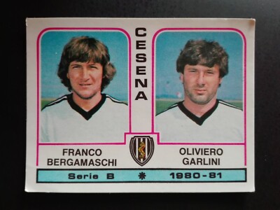 FIGURINE FOOTBALLERS PANINI 1980/81 CESENA BERGAMASCHI/...n°360 NEW WITH VELINA 