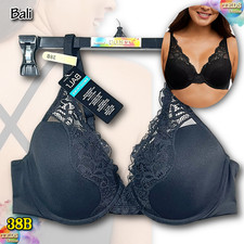 NWT Bali Women's 38B One Smooth U Comfort Stretch Lace Underwire Bra DF0084