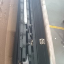 USED DJ Event Facade Black White Scrim Metal Frame Booth  23  x73  Flat Table