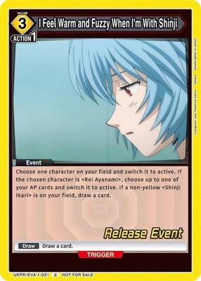 I Feel Warm and Fuzzy When I'm With Shinji Release - UEPR/EVA-1-021 Union Arena