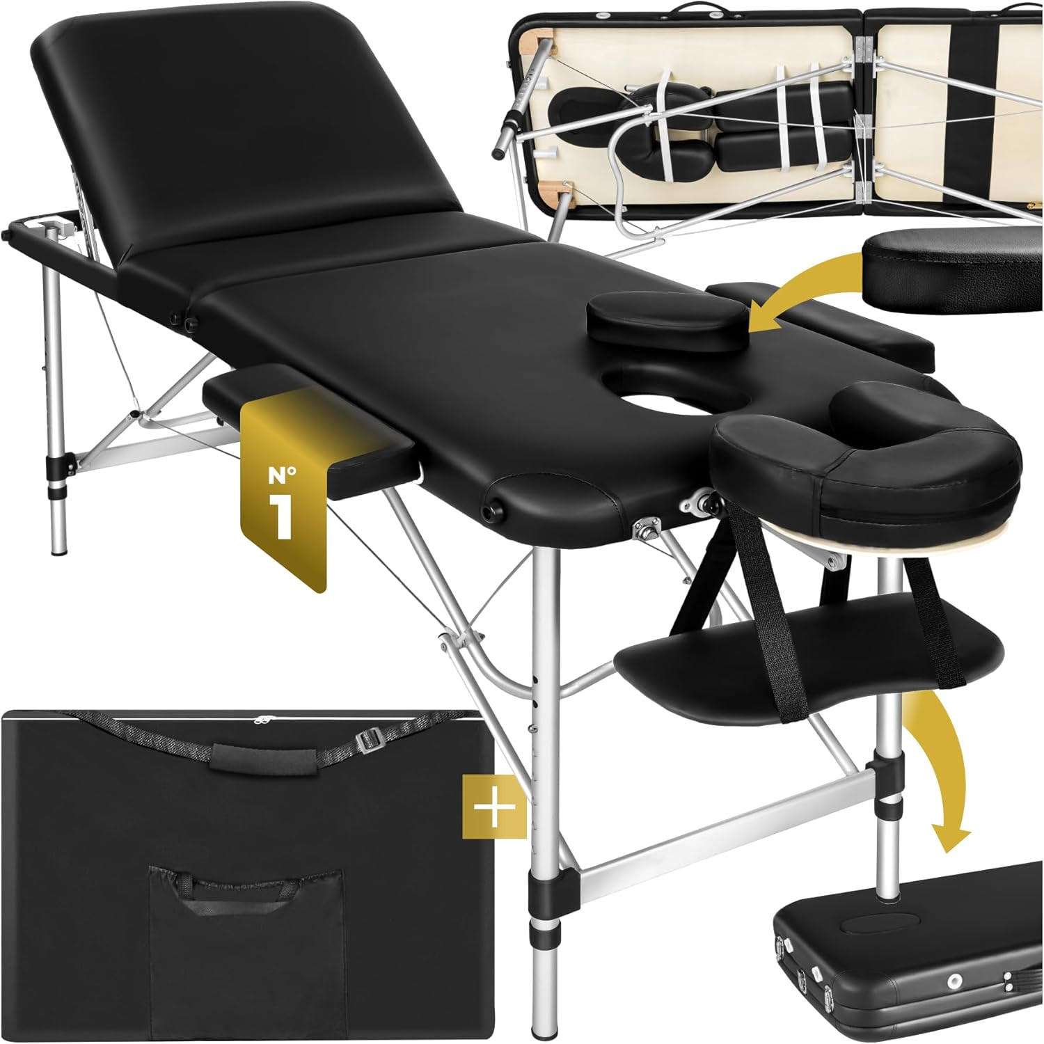 Lettino Estetista Portatile Alluminio Professionale - Design e Comfort