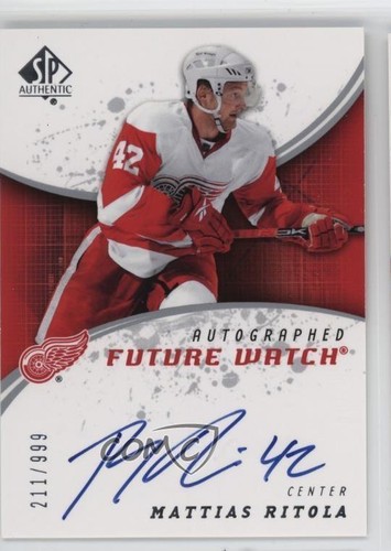 Mattias Ritola [Autograph] #220 2008 SP Authentic card