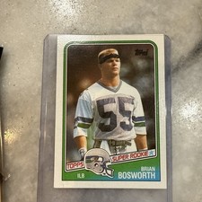 1988 Topps Super Rookie Brian Bosworth THE BOZ Seahawks Oklahoma Sooners #144