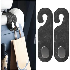 Car Seat Headrest Hook 2 Pack Multifunctional Auto Seat Back Hanger Storage