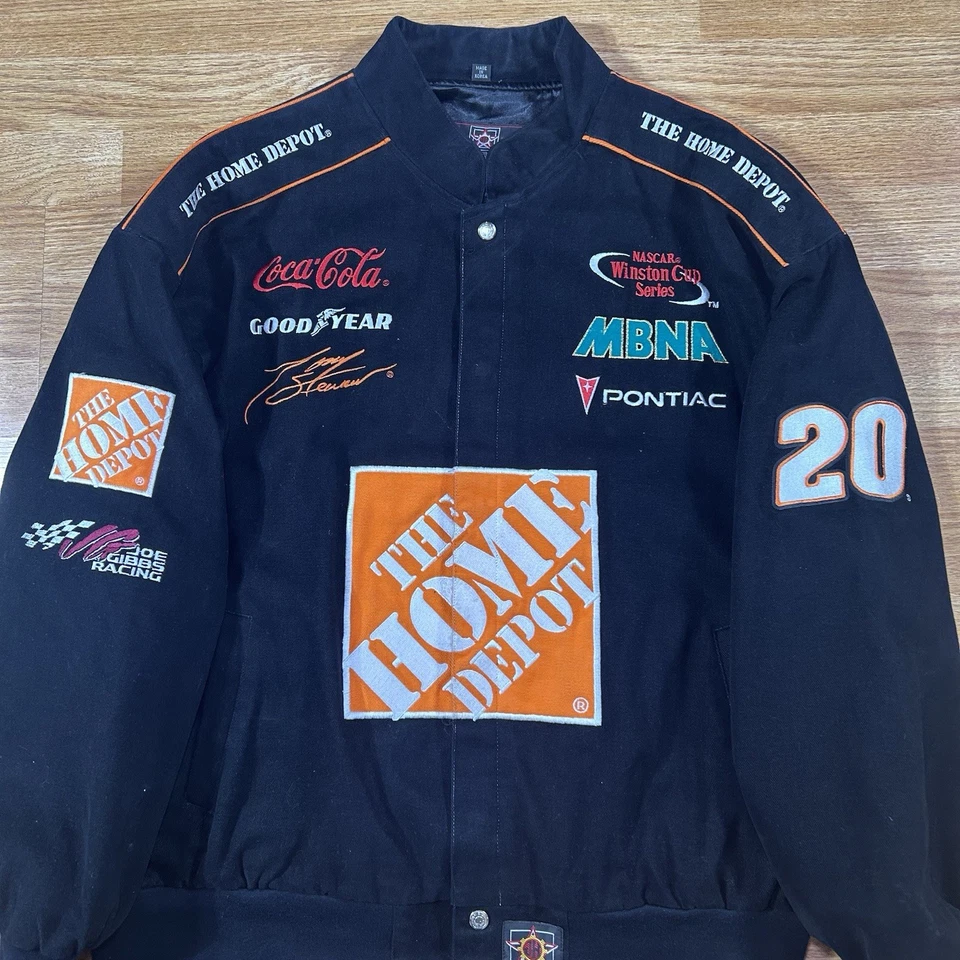 NASCAR Tony Stewart 20 JH DesignsHome Depot Vintage Racing Jacket 3XL - Image 2 of 4