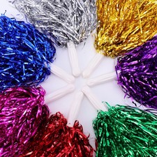 14 Pcs Dance Ball-Flower Colorful School Sports Pom Poms Cheer Supplies Pompoms