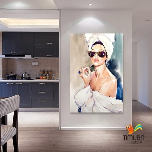 Vintage Hepburn Canvas Wall Art Framed Fashion Poster Bedroom Decor Prints - Picture 4 of 4