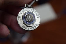 PA State Police Key Chain Ring 75th Anniversary 1905 - 1980