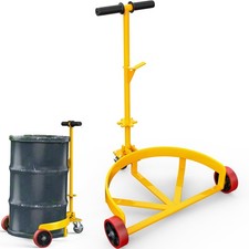 1200lbs Drum Dolly 55 Gallon,Heavy-Duty Barrel Dolly with Anti-Slip Handle & ...