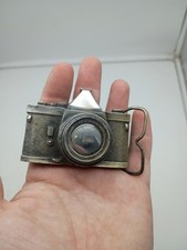 VINTAGE 1979 Camera 3D Bergamot Brass Works Belt Buckle M-85 Made in USA