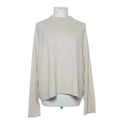 H&M, pull en tricot, taille : L, beige, élasthanne/polyester/viscose, autre #Ajo - Photo 1/4