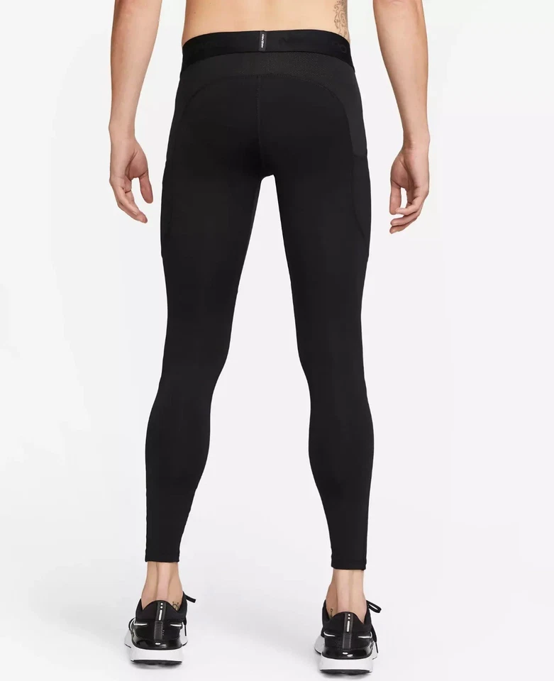 New NIKE PRO Warm Training Tight Men's Size S Black | Style FB7961-010 NWT $55 - Image 2 of 4