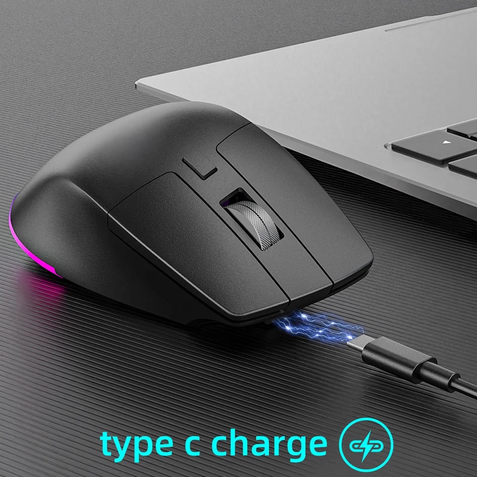  Mouse USB C Charging Wide Compatibility Vertical Mouse BT1 BT2 2.4G - Image 3 of 4