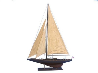 Wooden Vintage Endeavour Limited Model Sailboat Decoration 35''