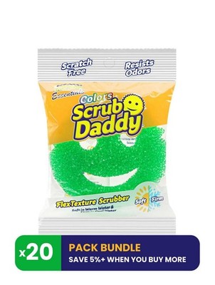 Scrub Daddy Essentials Colors Sponge Green | 20 count
