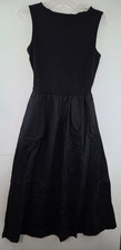 Gap Women's Small Black Boatneck Midi Dress NWT $69.99