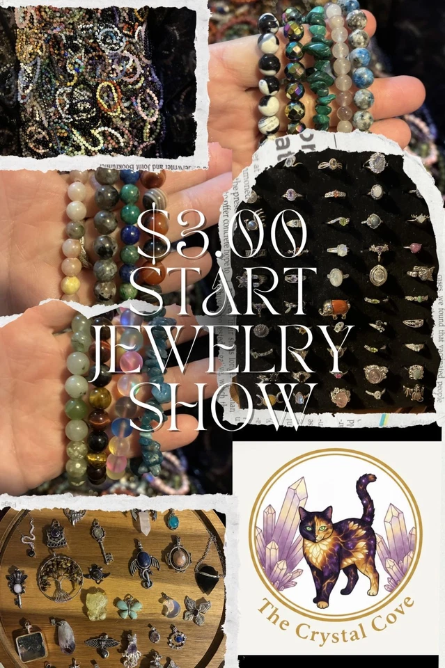 $3.00 Start Crystal Jewelry Show! USA seller