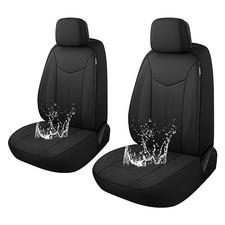 Neoprene Car Seat Cover 2 Front Seats, Waterproof Seat Covers Front Set Black