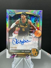 2025-26 Bowman Basketball Chrome OBI AGBIM 1ST BOWMAN AUTO REFRACTOR 164/499