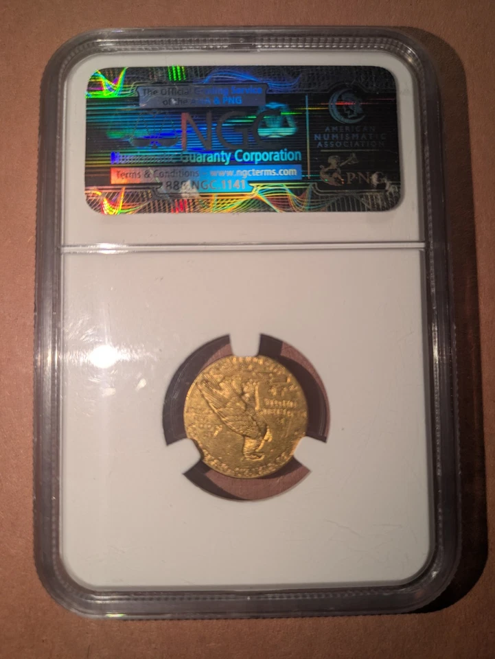 1928 $2.50 Gold Indian Coin NGC MS61 - Image 2 of 2