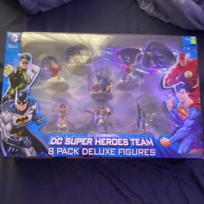 Monogram DC Super Heroes Team 8 Pack Deluxe Figures Boxed Collector's Edition