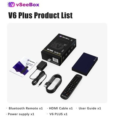 NEW 2026 VSee Box V6 Plus VSEE Android TV Box 64GB 8K HD Dependable distributor