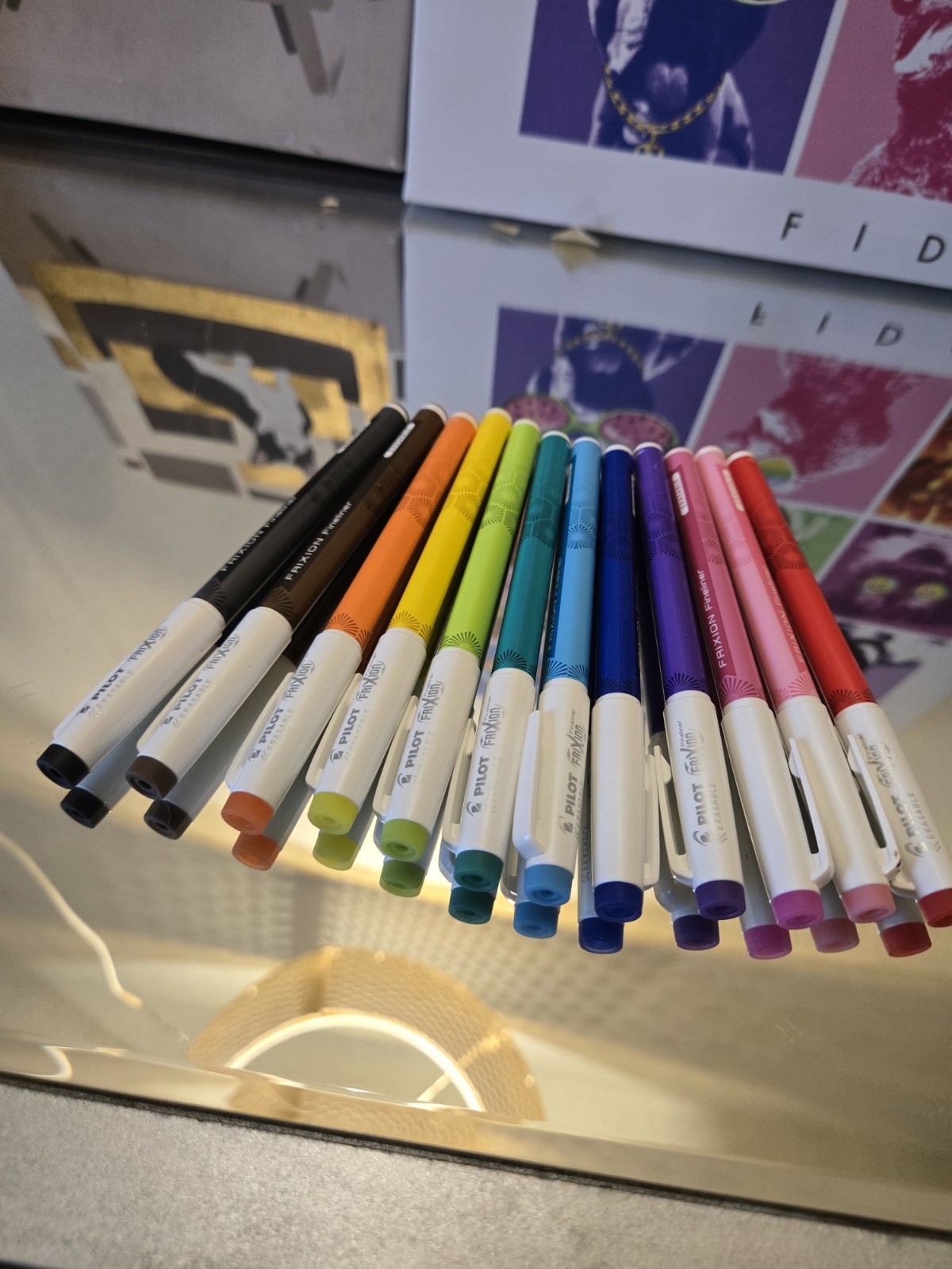 Pilot 12pk FriXion Fineliner Erasable Marker Pens Fine Point