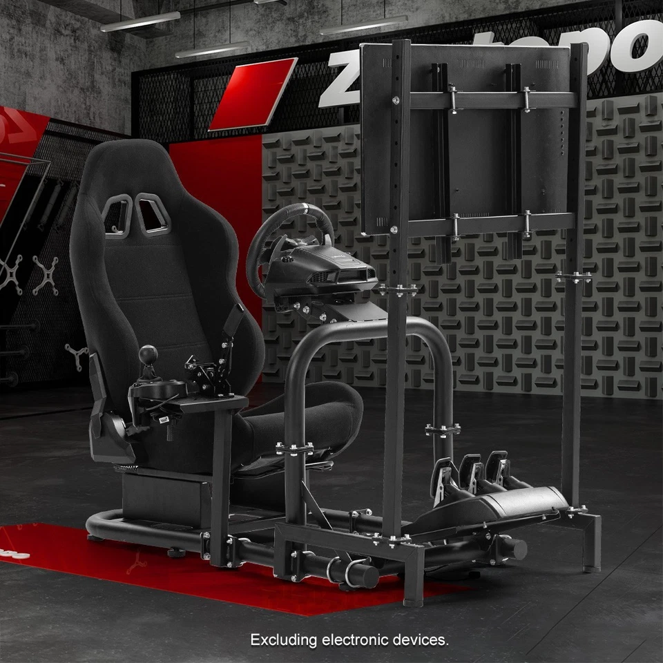 Zootopo Racing Sim Cockpit Mit Monitor Stand Sitz Fit Logitech G29 G920 FANATEC