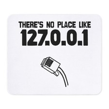 CafePress 127.0.0.1 Non-slip Rubber Mousepad, Gaming Mouse Pad 33411908 