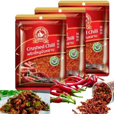 3x Crushed Red Chili Pepper Flakes Dried Hot Spicy Powder Seasoning Food 100g