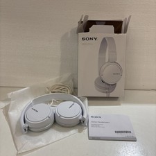Sony MDR-ZX110 Ear-Pad On the Ear Headband Headphones - White