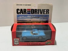 CAR AND DRIVER 1955 CORVETTE US ROUTE 40 GREATEST ROADS OF AMERICA DIECAST CAR