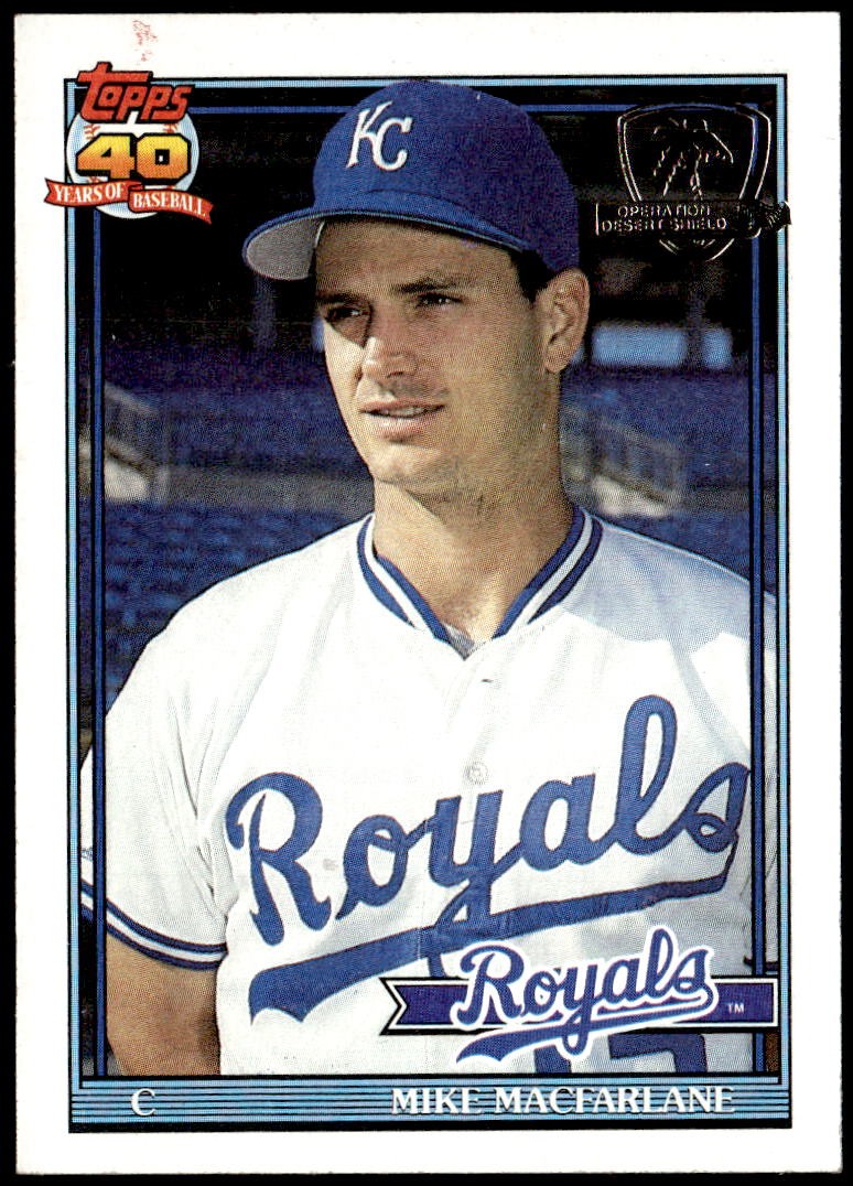 1991 Topps #638 Mike Macfarlane Desert Shield F5