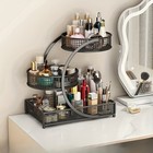3 Tier Makeup Organizer Storage Retro Cosmetic Display Case Perfume Holder Rack