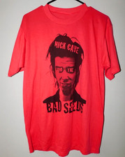 Nick Cave The Bad Seeds Tee Shirt Red Unisex Size S-2345XL