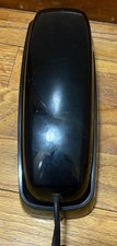 Vintage AT T Trimline 210 Slimline Touch Tone Phone Black - FREE SHIP