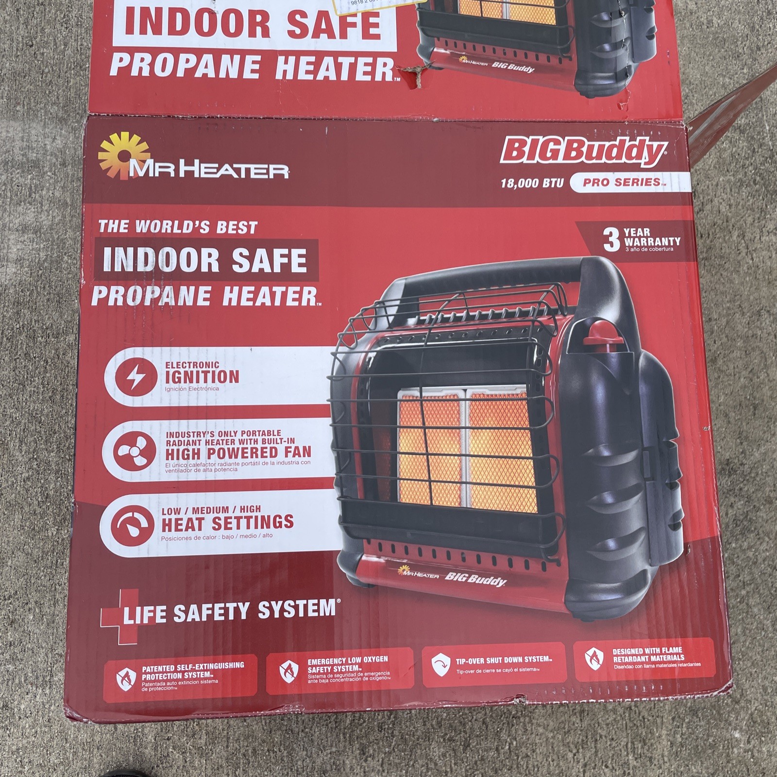 Big Buddy 18,000 Btu Portable Propane Heater Indoor Outdoor 