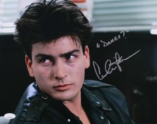 Charlie Sheen Signed 11x14 Photo "Drugs?" JSA COA from Private Signing