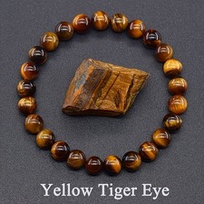 Natural Tiger Eye Bracelet - Bohemian Style, Wealth Attraction Jewelry, Unisex