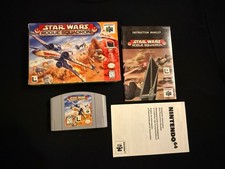 Star Wars: Rogue Squadron (Nintendo 64, 1998) Box Manual Complete CIB N64