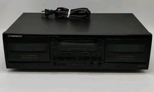 Pioneer CT-W205R Dolby Stereo Double Dual Cassette Deck Great Working Condition