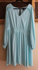 Torrid Sky Blue Long Sleeved Lined Dress size 3
