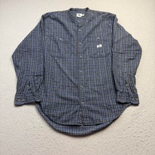 Vintage Calvin Klein Jeans Blue Plaid Button-Up Shirt