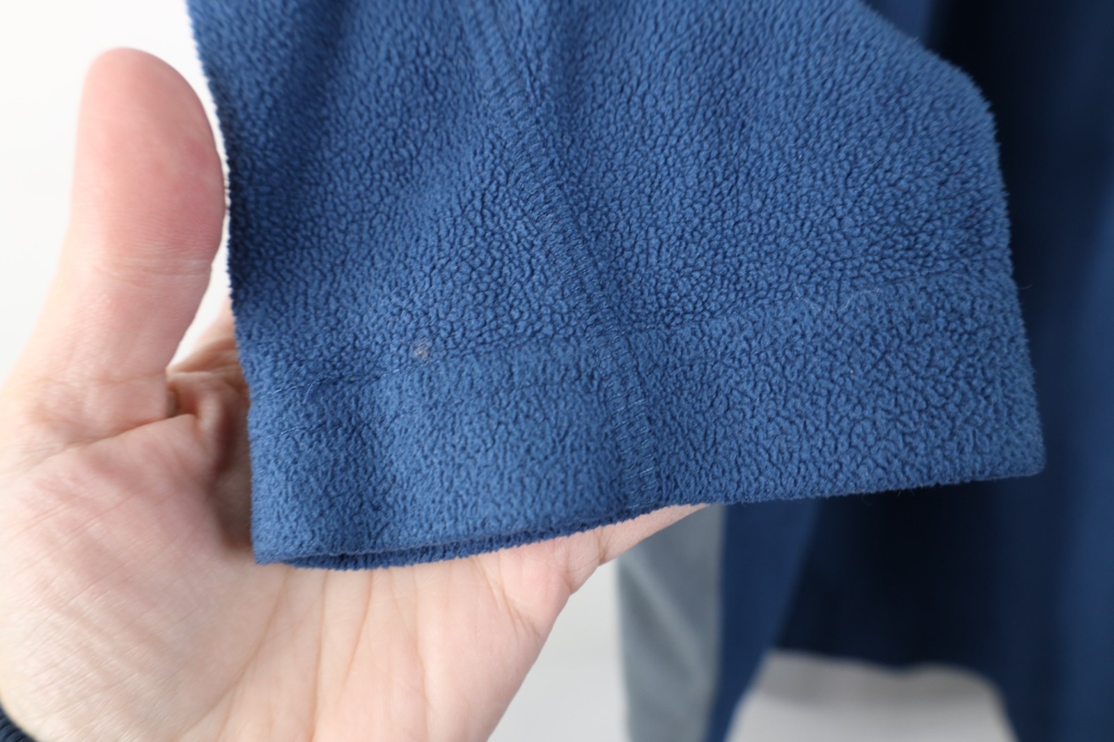 Vtg Y2K Columbia Mens XL Distressed Lightweight Fleece 1/4 Half Zip Sweater Blue thumbnail 11