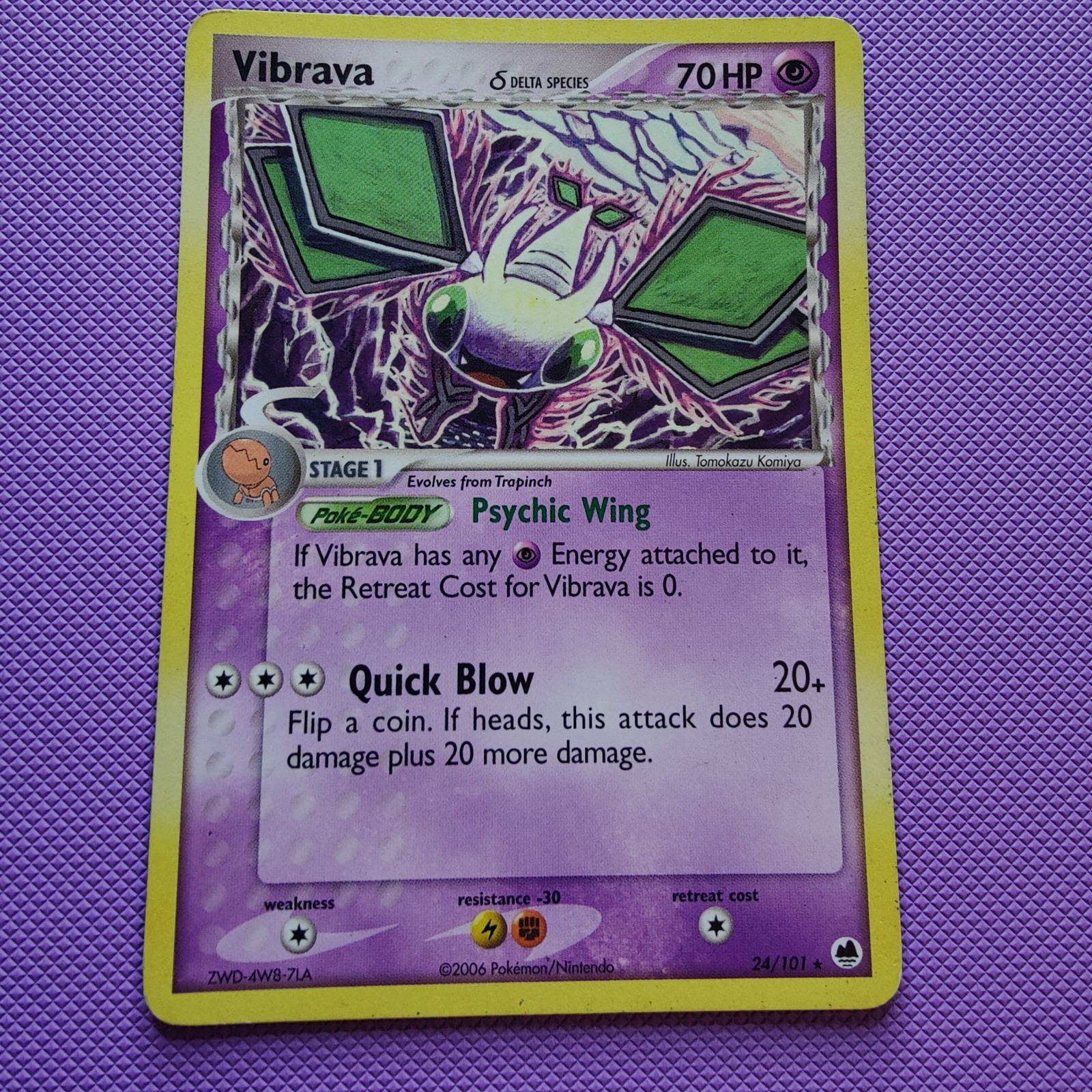 Vibrava 024/101 Delta Specie) Rare Dragon Frontiers 24/101 Pokemon TCG